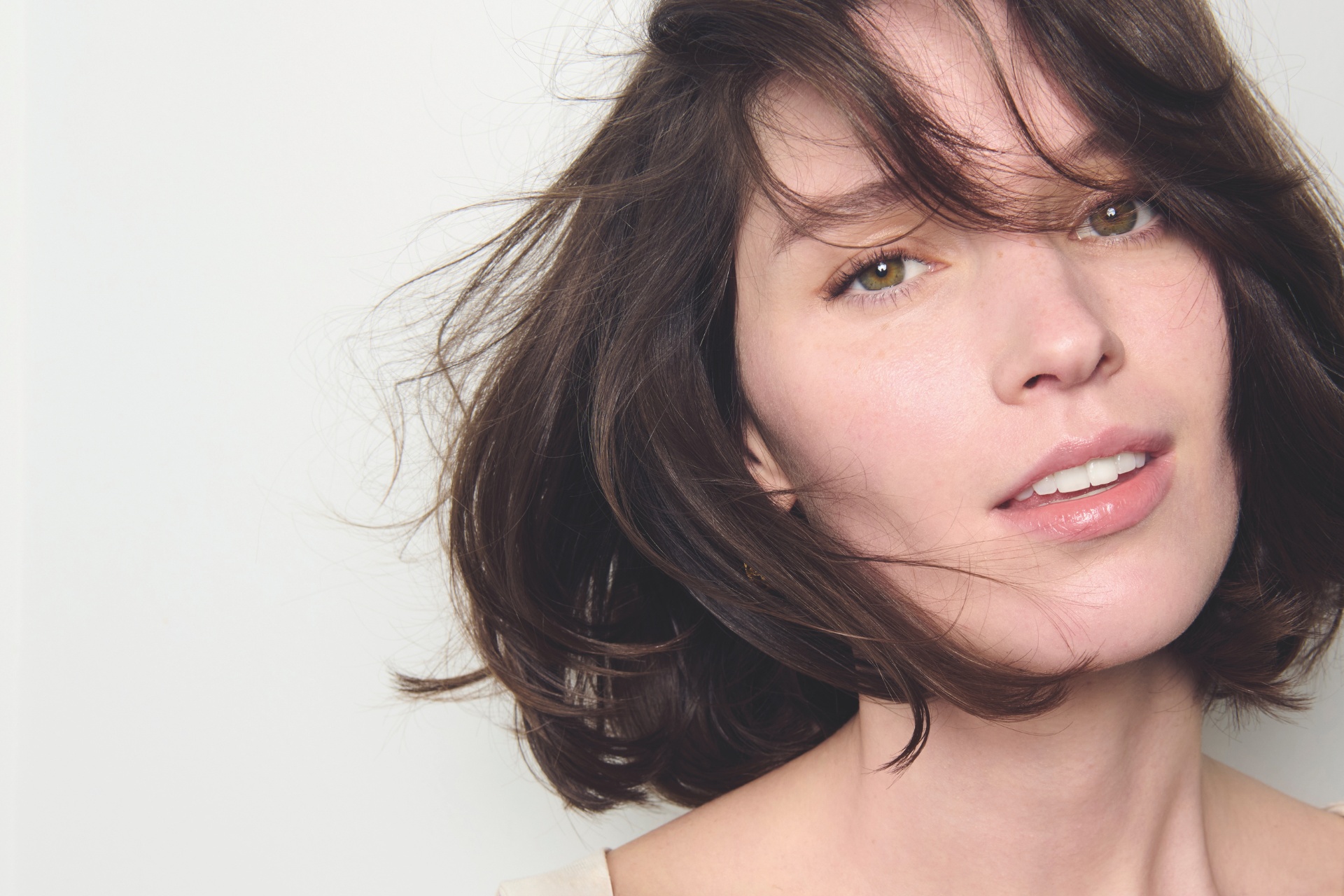 Woman with fluffy hair | hair thinning treatments menopause