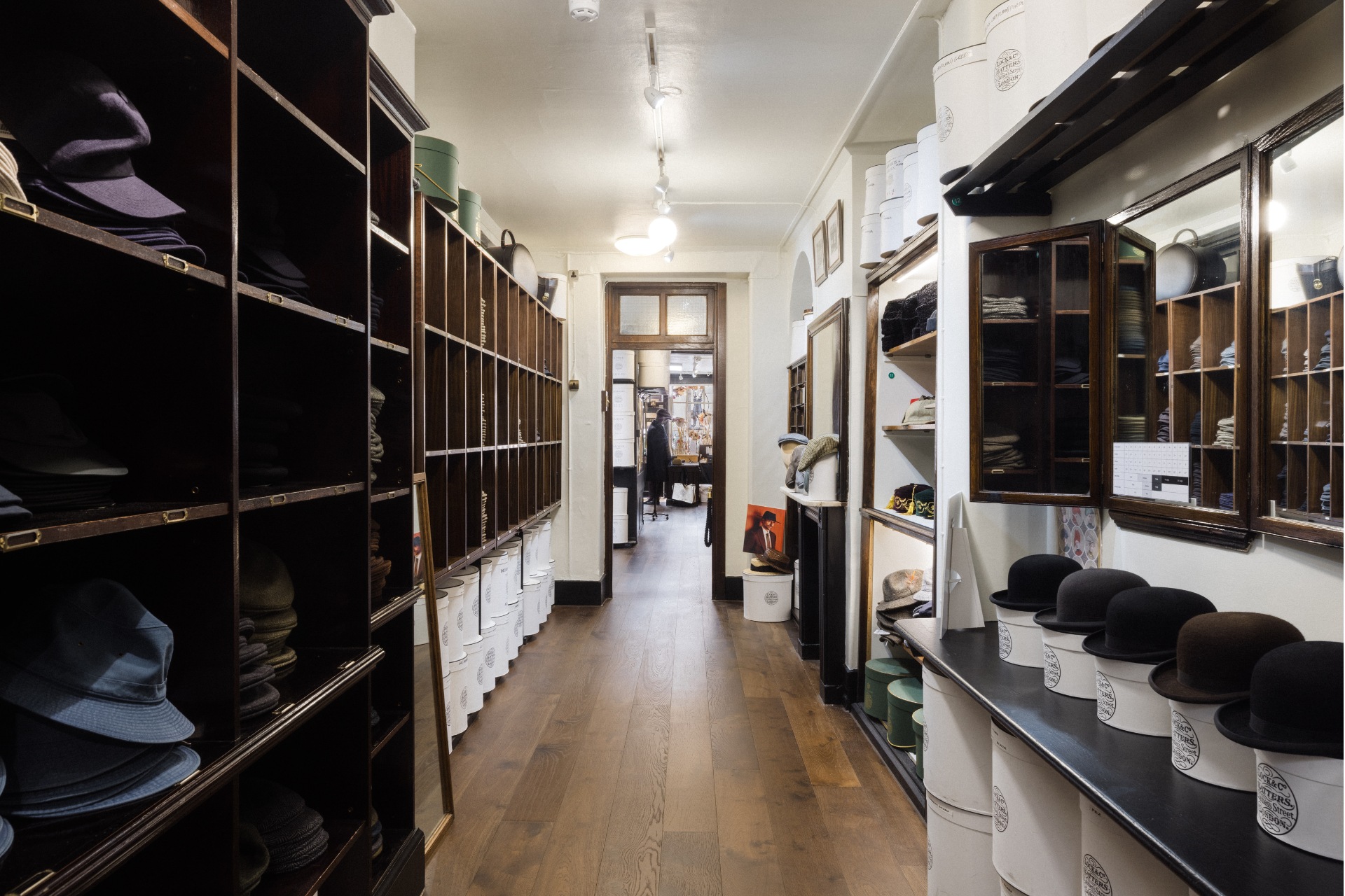 Hat shop interior