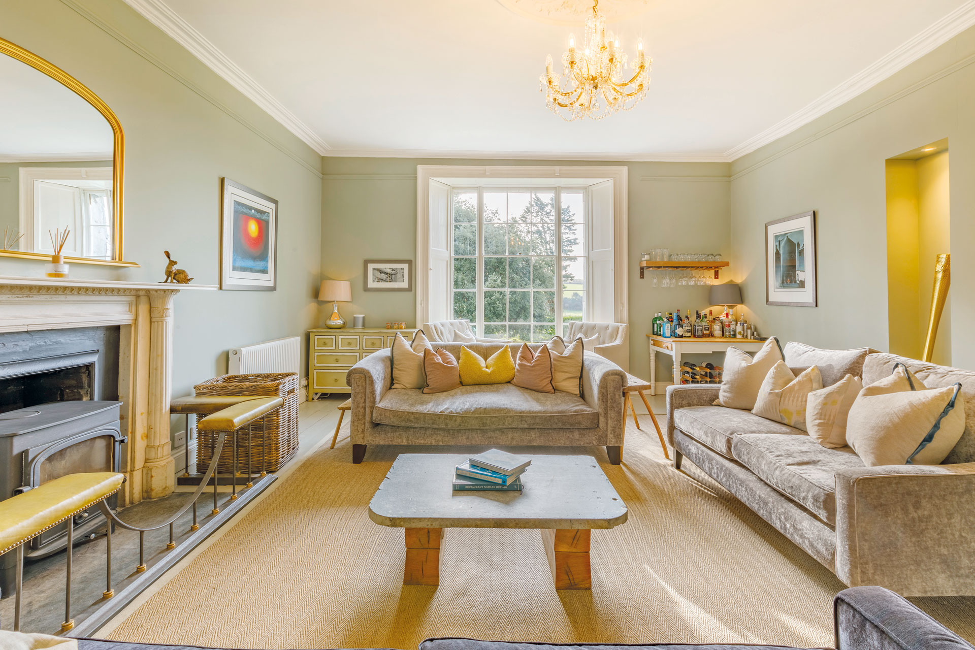 Lounge at Trewornan Manor Wadebridge, Cornwall