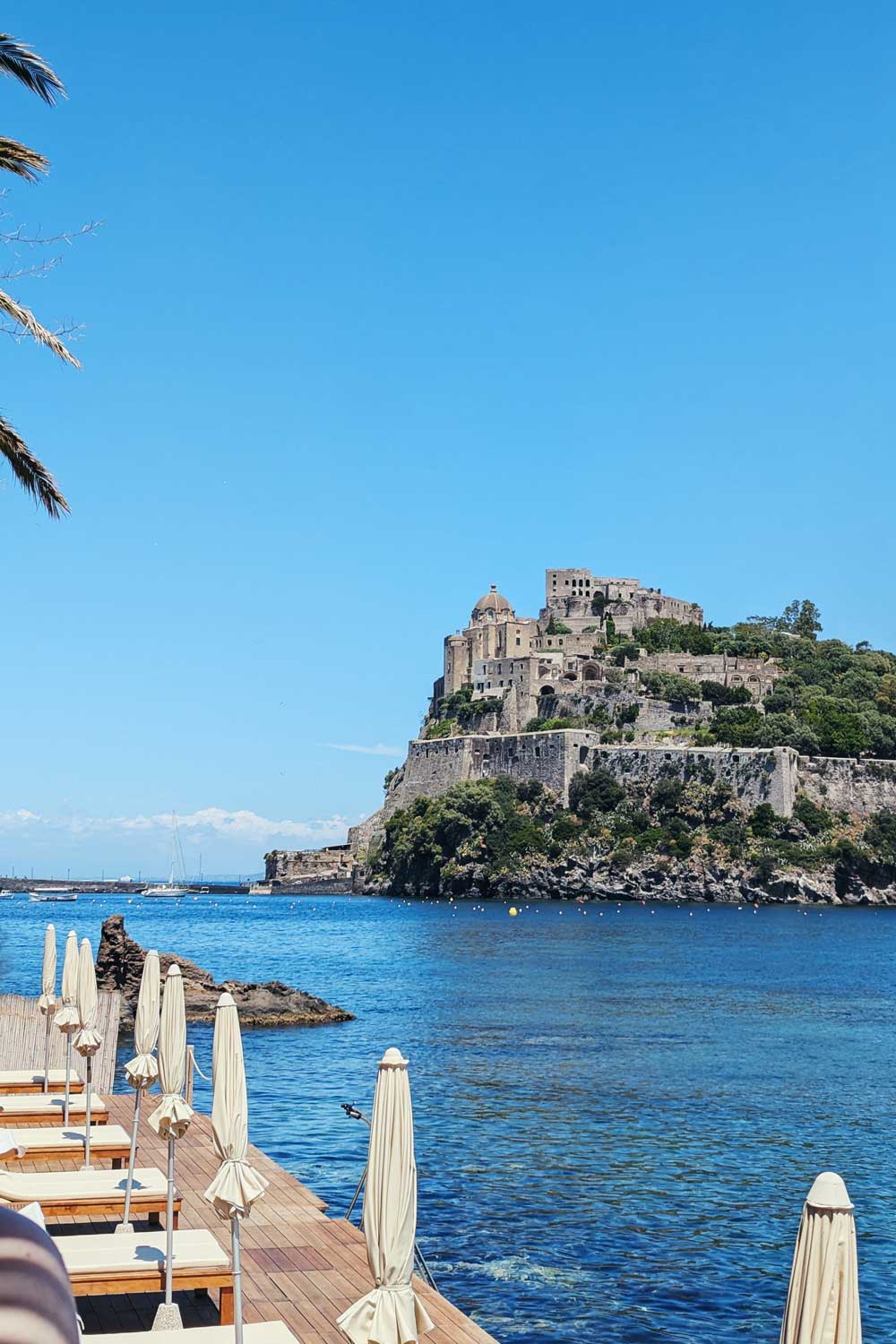 The view from Eden Beach Club, Ischia