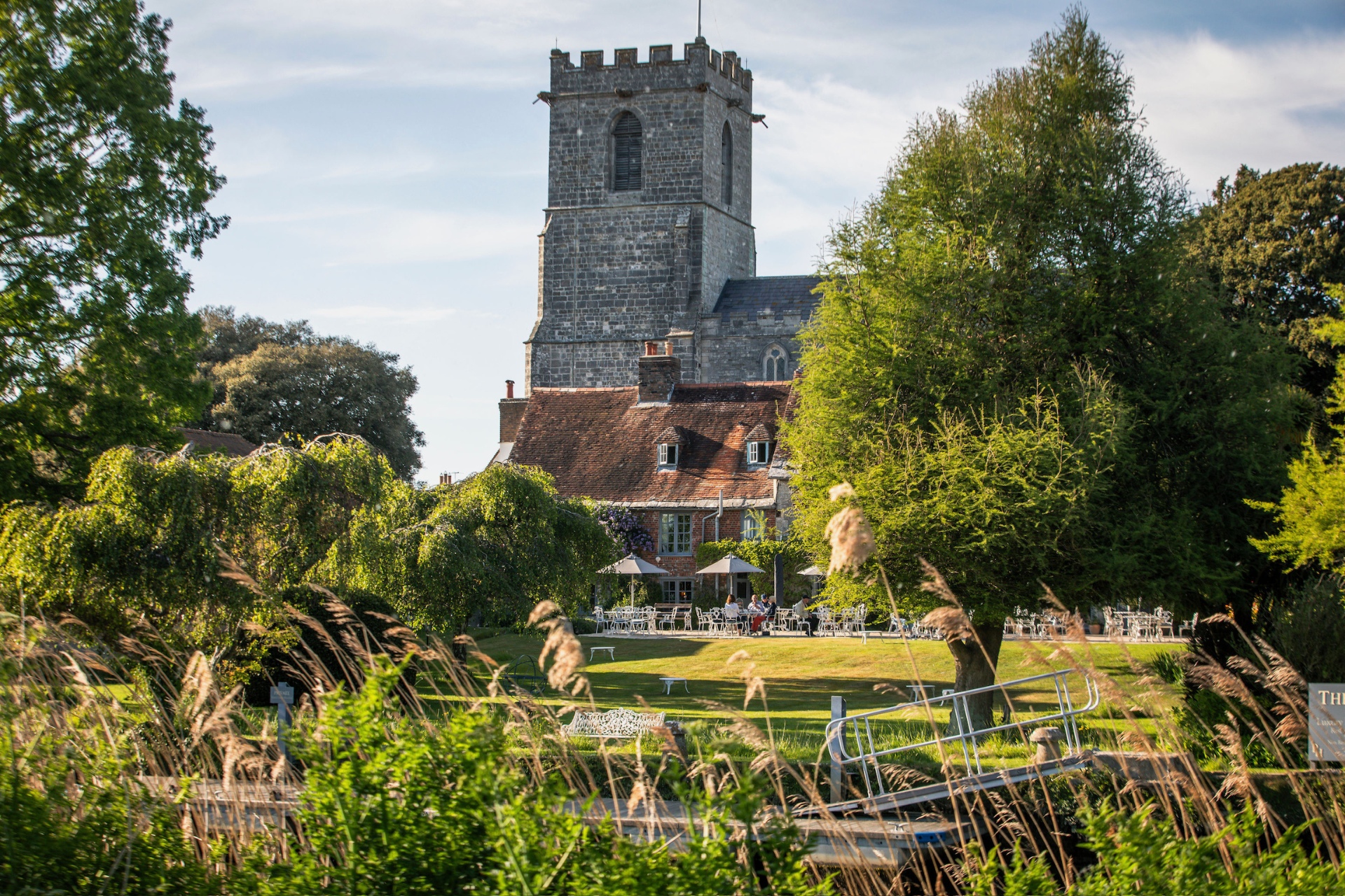 Church and gardens