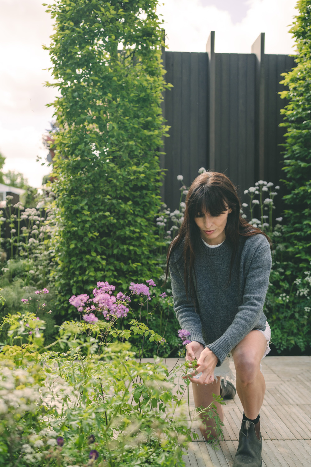 Alexandra Noble in the Range Rover Cloister