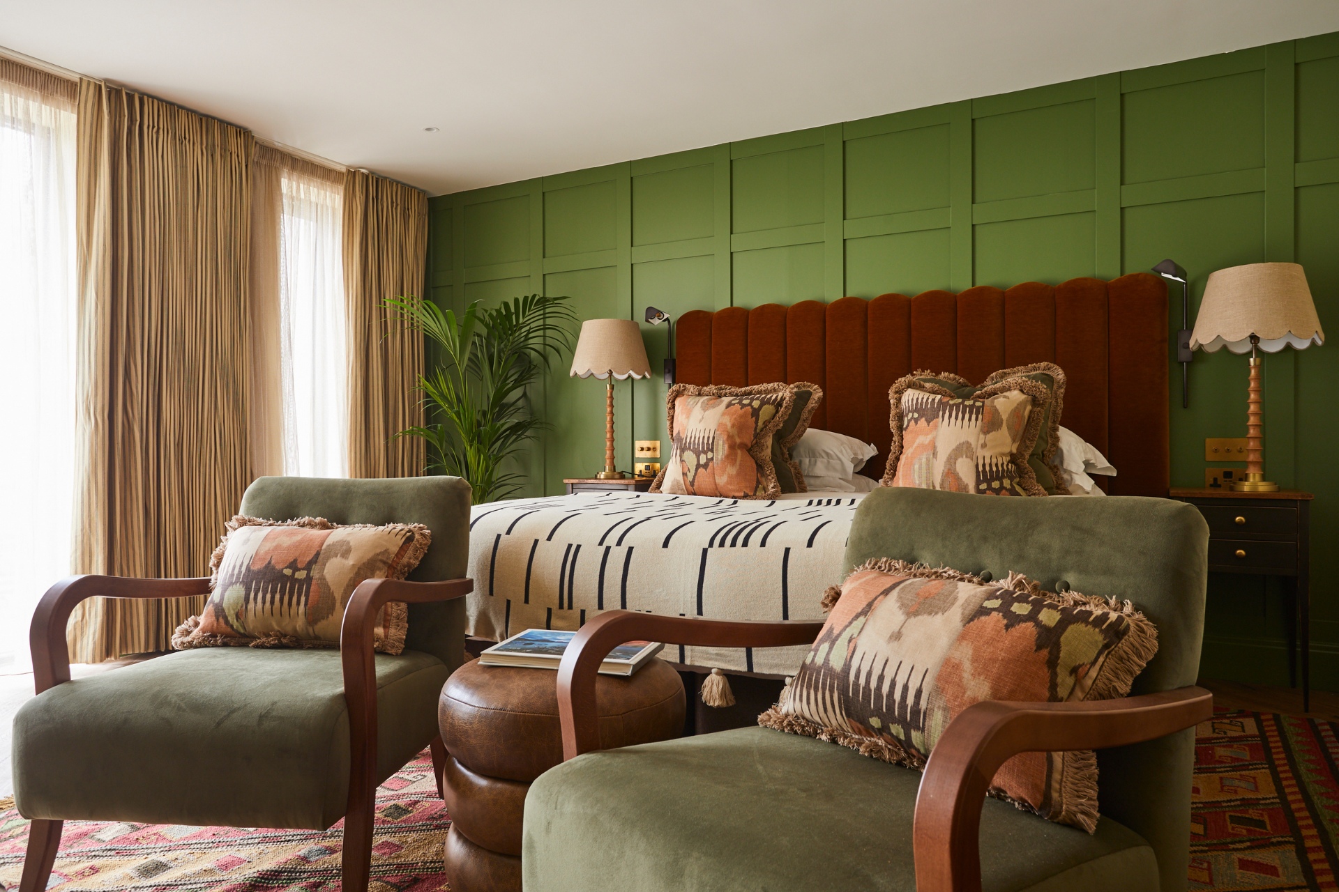 Green bedroom
