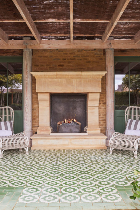 Outdoor spa area at Thyme
