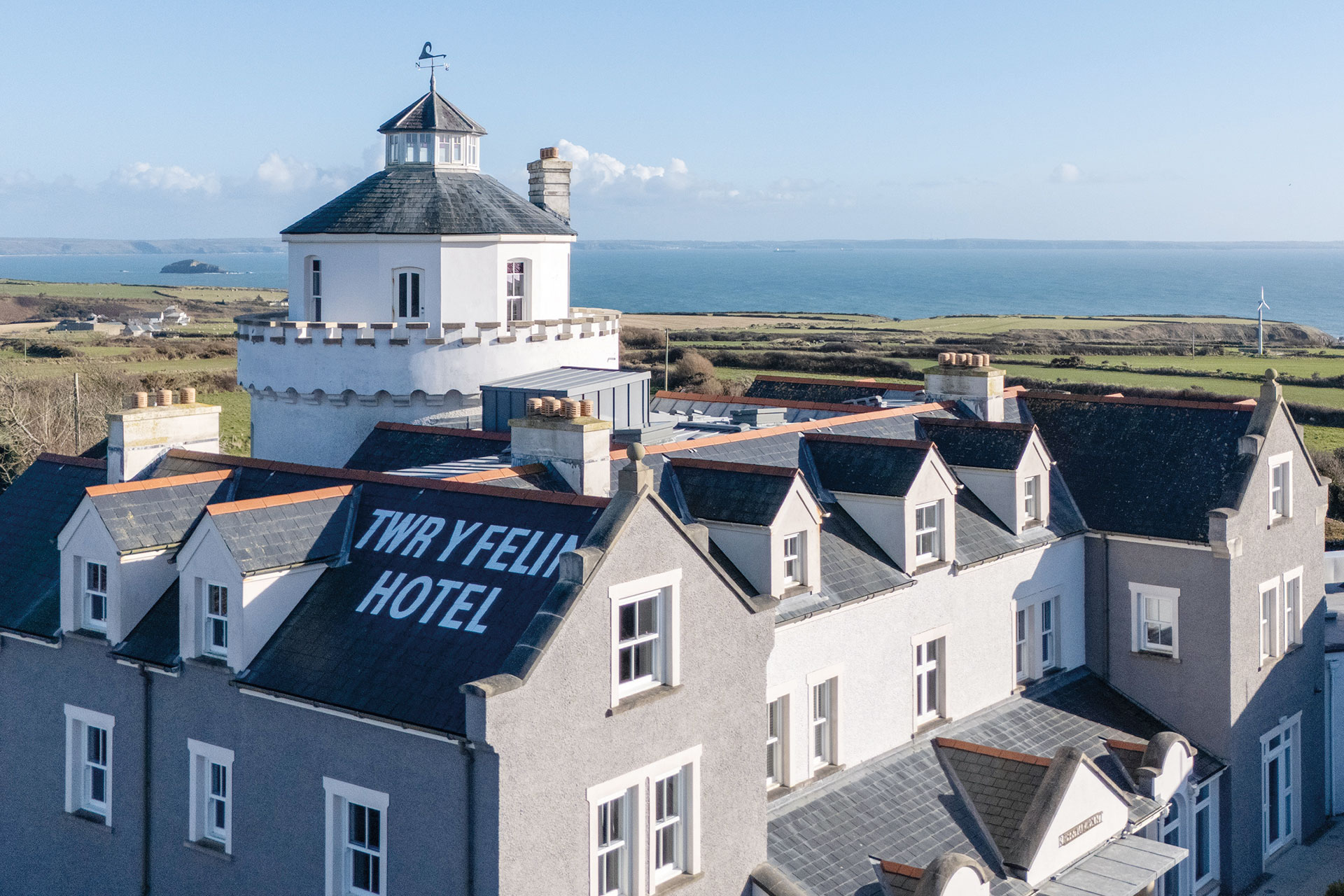 Exterior of Twr y Felin Hotel, Pembrokeshire, Wales