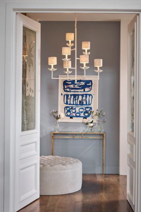 Chandelier in hallway