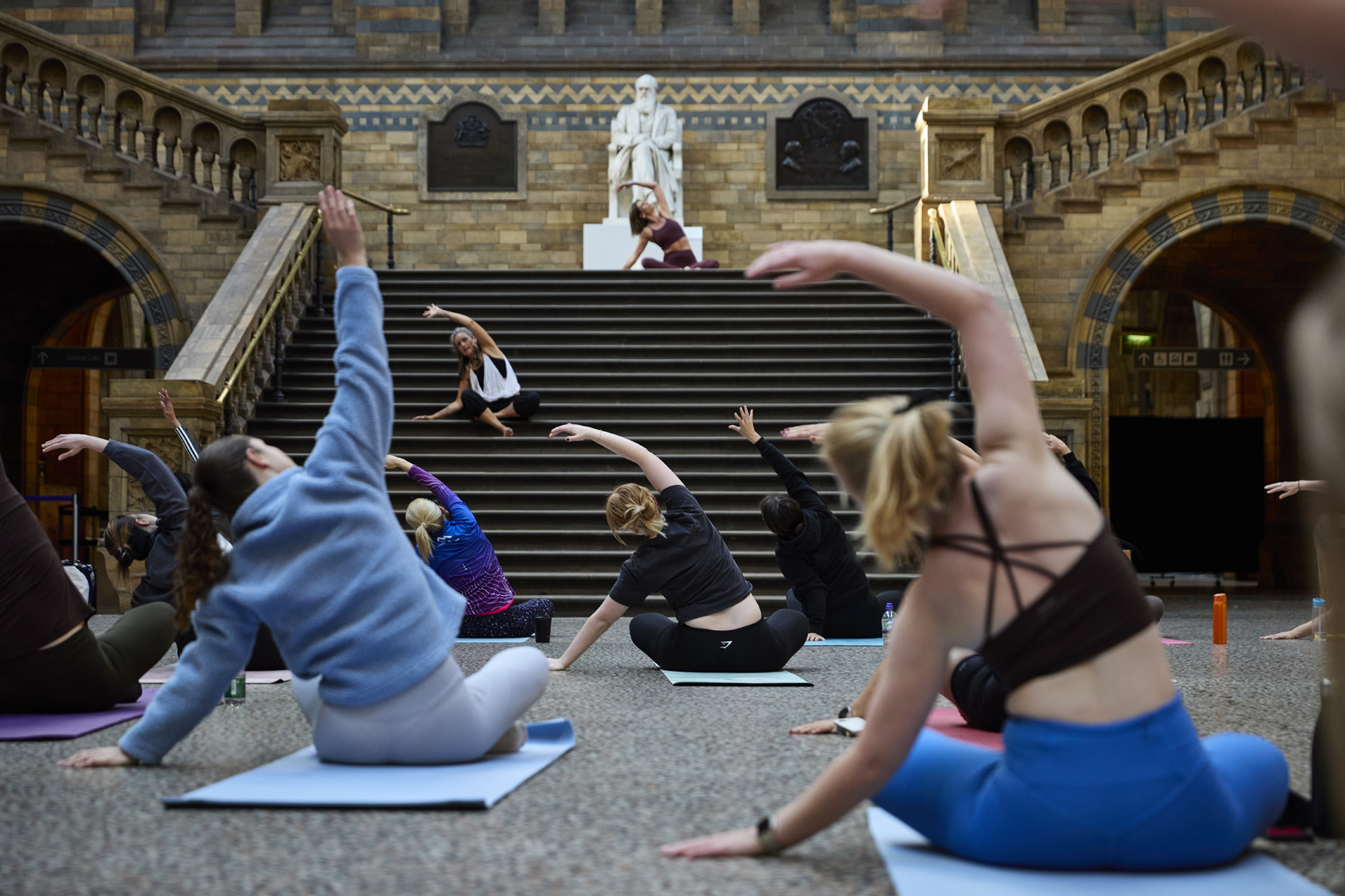 Evening Yoga at the Natural History Museum