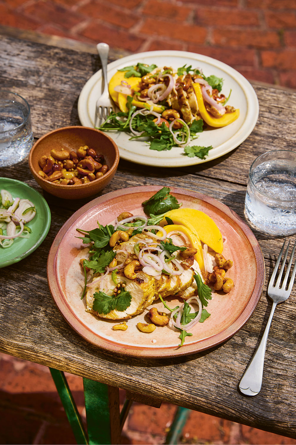 Chicken, cashew and mango salad