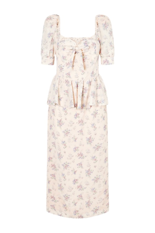 Pink floral Alessandra Rich dress