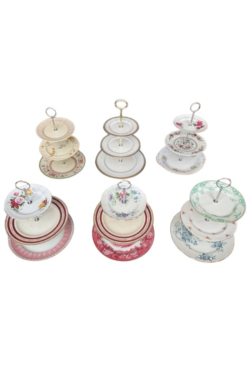 Edwardian plate cake stands
