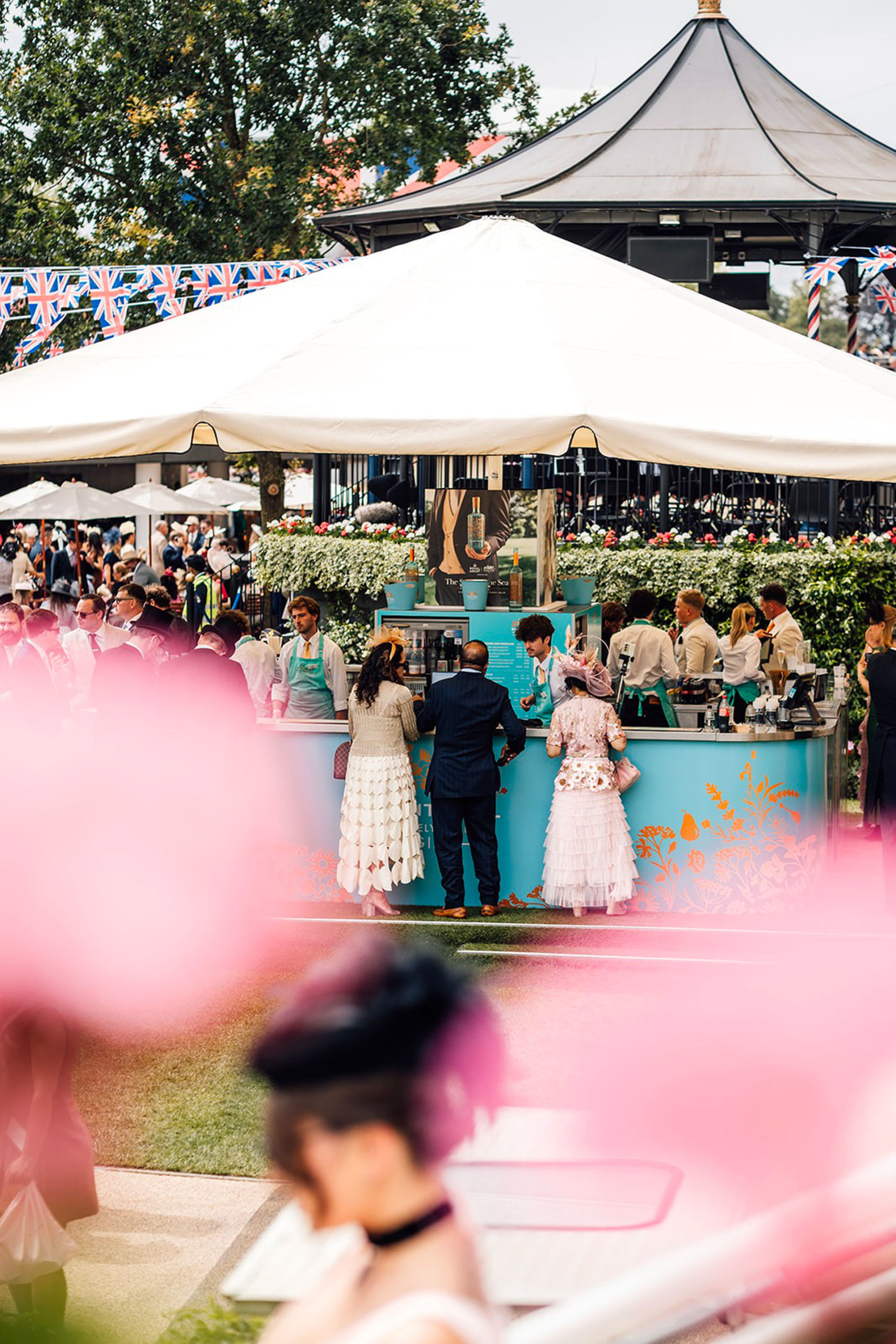 Revellers at the bar at Royal Ascot 2026