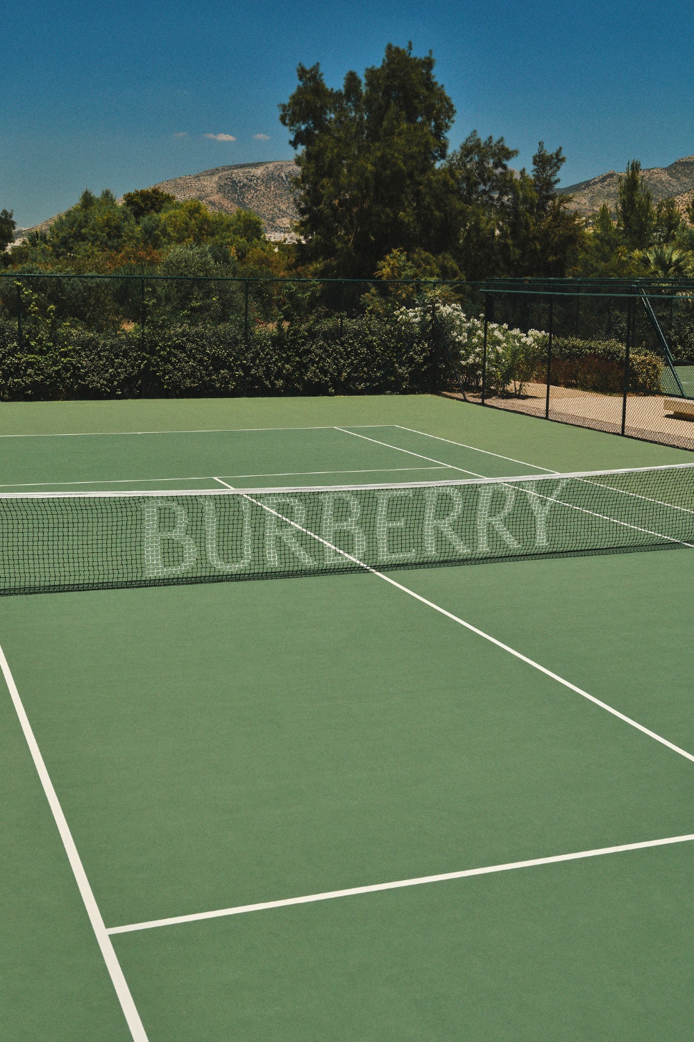 Burberry padel court at One&Only Aesthesis