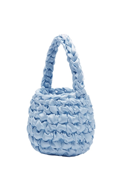 Blue woven bag by Isla de Gar