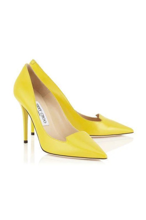 Yellow Jimmy Choo heels
