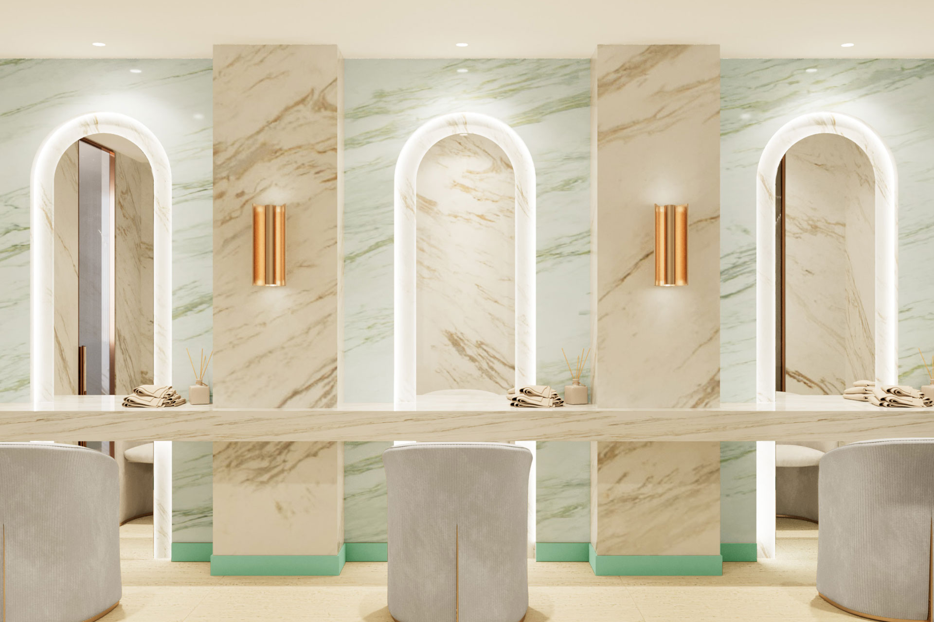 Changing rooms at LERÉI members club