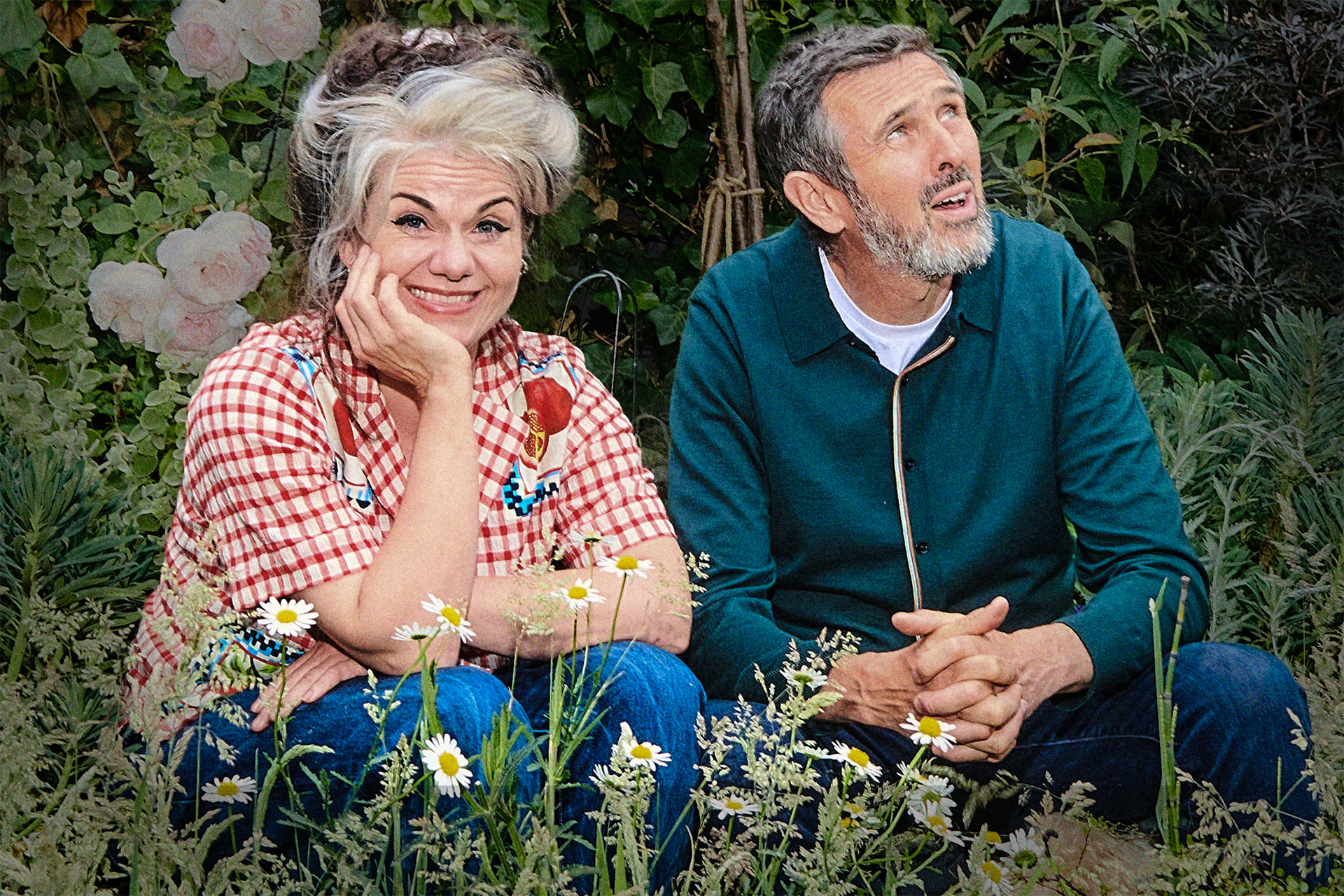 Caitlin Moran and Adam Frost