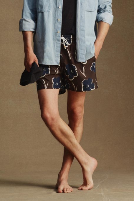Man in swim shorts