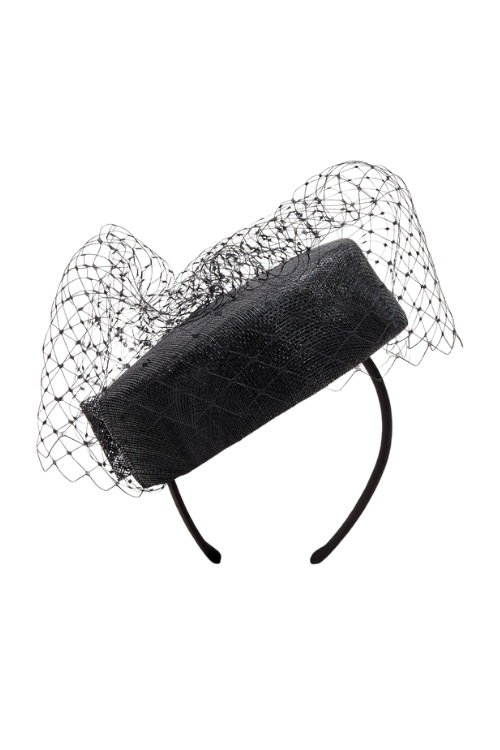 Black pill box Phase Eight fascinator