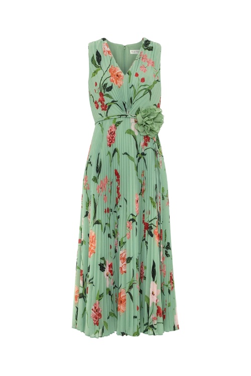 Green floral Phase Eight dress