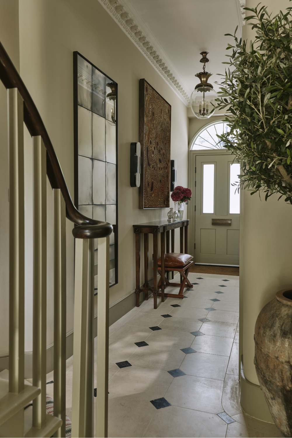 Classic entrance hall in townhouse