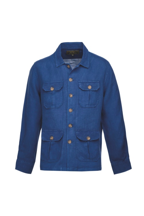 Cordings navy overshirt