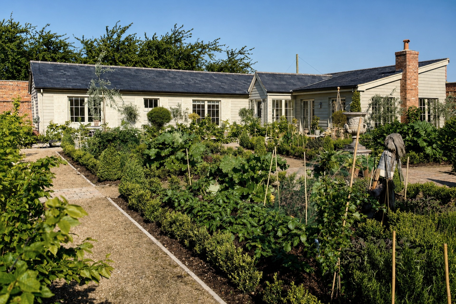 View of house from the garden