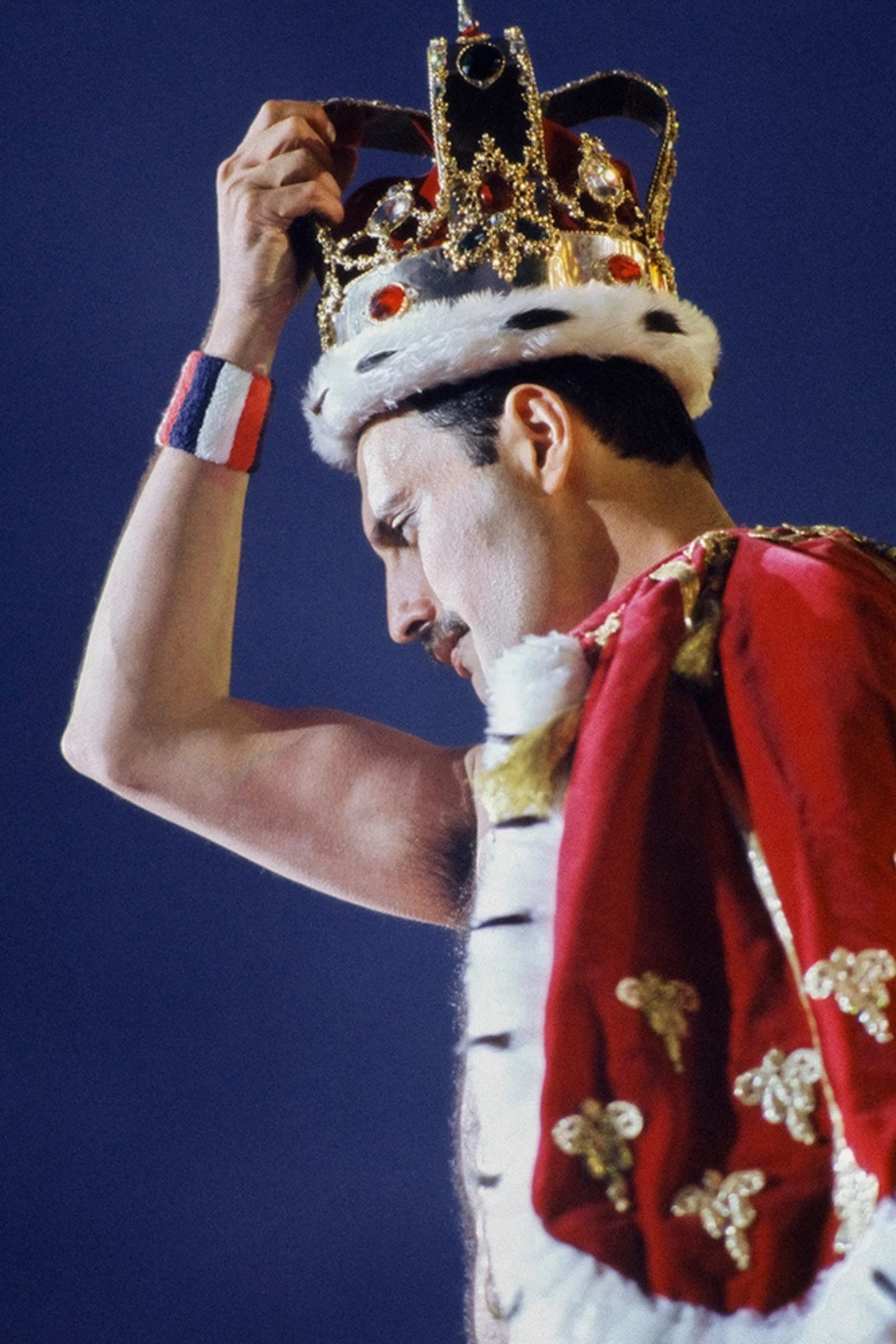 Freddie Mercury, Magic Tour 1986. Photograph by Denis O’Regan