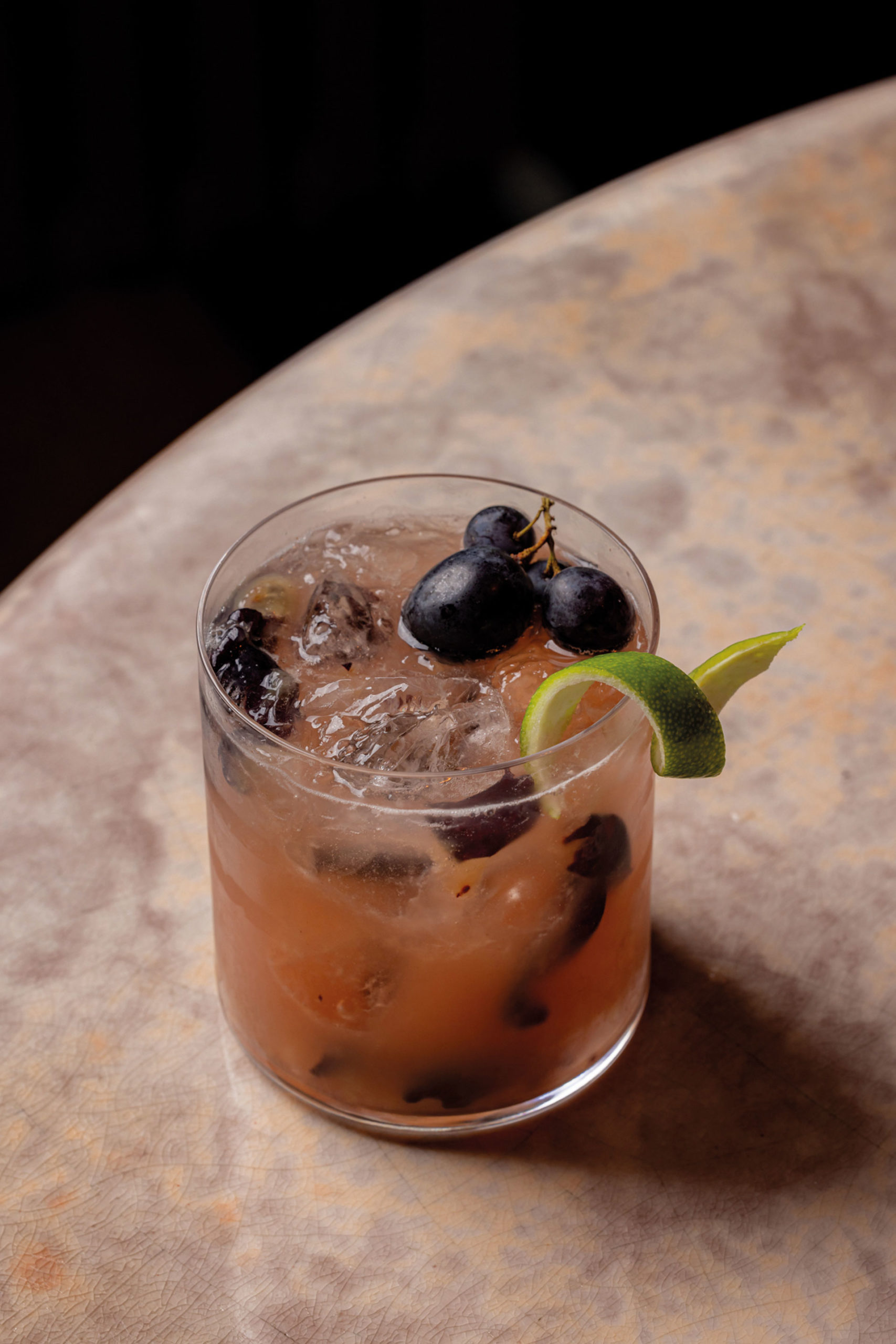 Muscat Grape and Cinnamon Caipirinha Decimo by Zoe Burgess