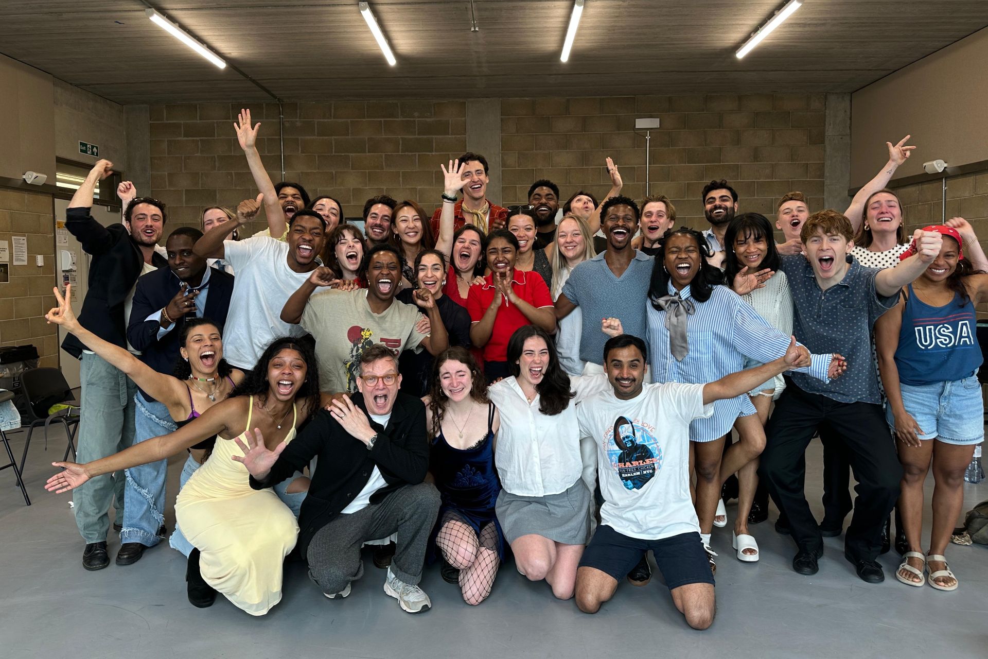 Olive's graduating class at LAMDA.
