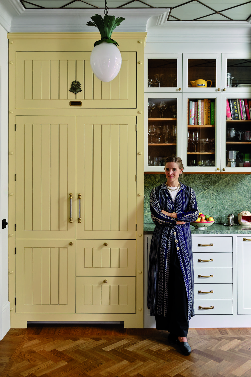 Beata Heuman in her kitchen