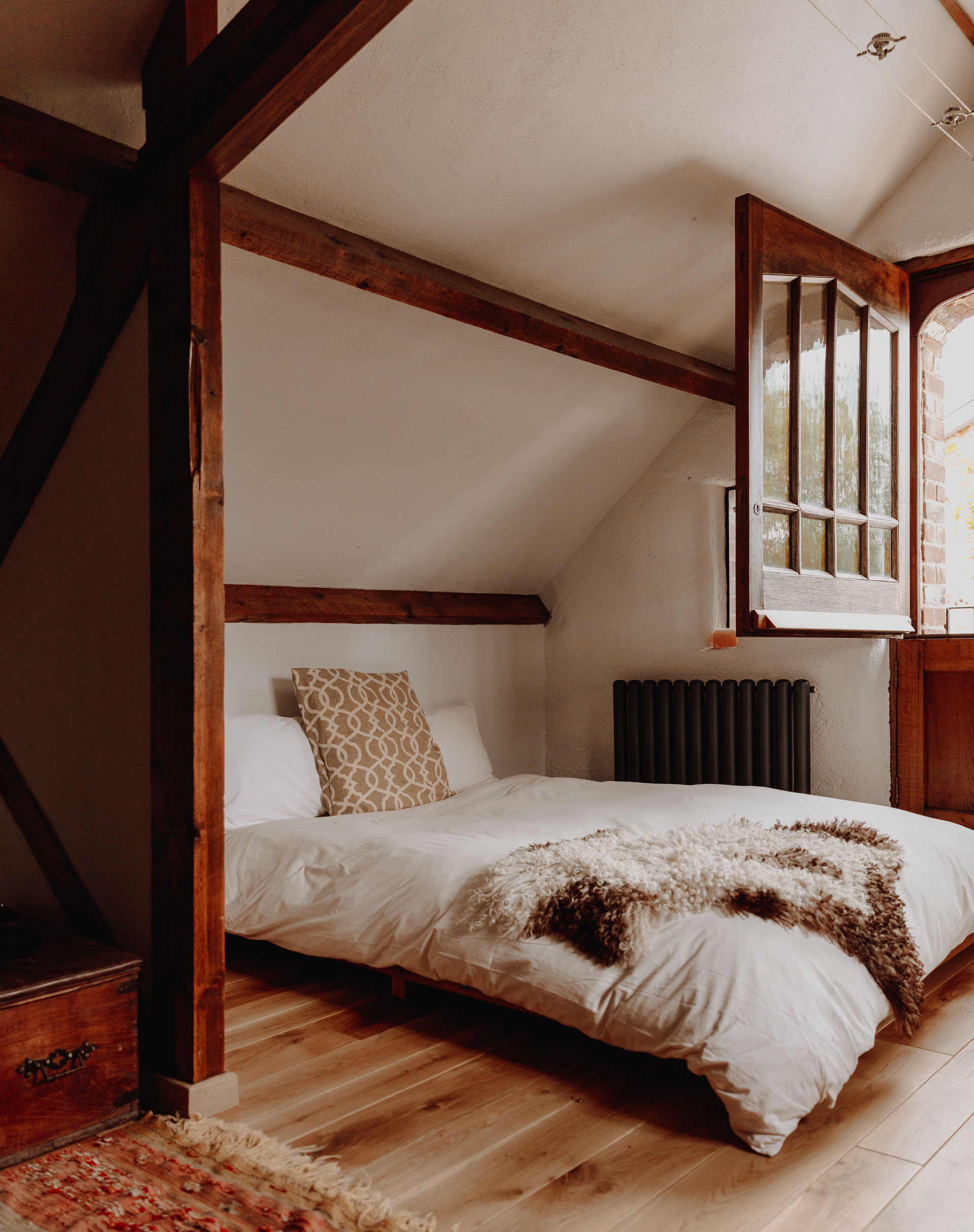 Bedroom in The Library Barn at 42 Acres