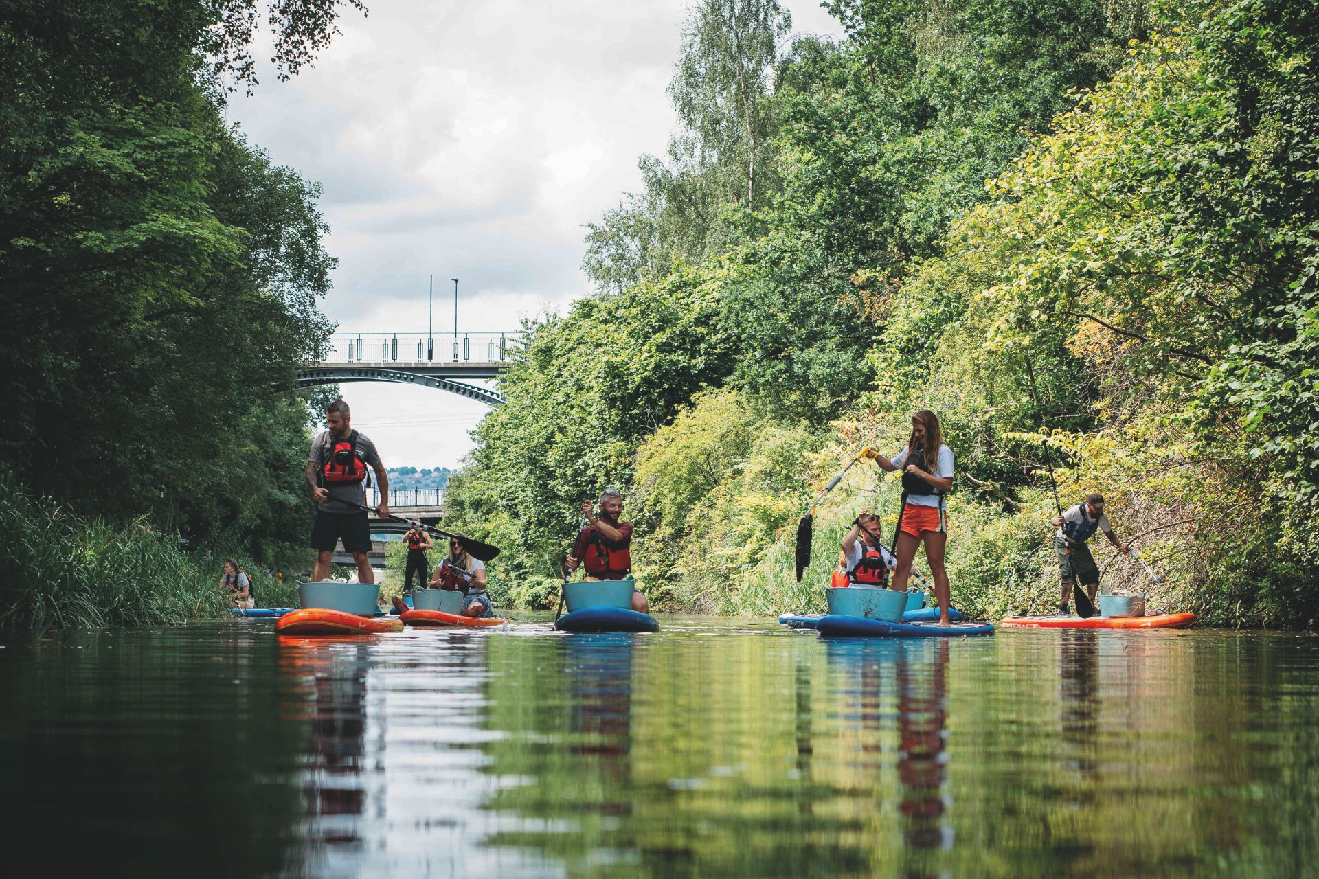 paddleboarders