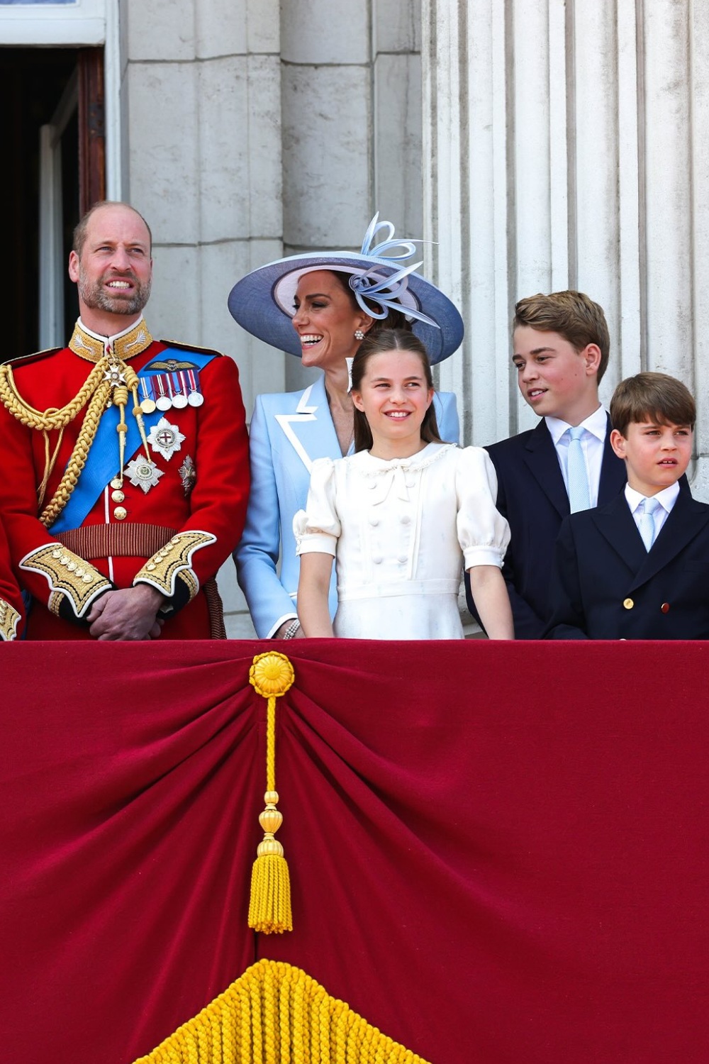 The Prince and Princess of Wales with their three children, Princess Charlotte, Prince George and Prince Louis