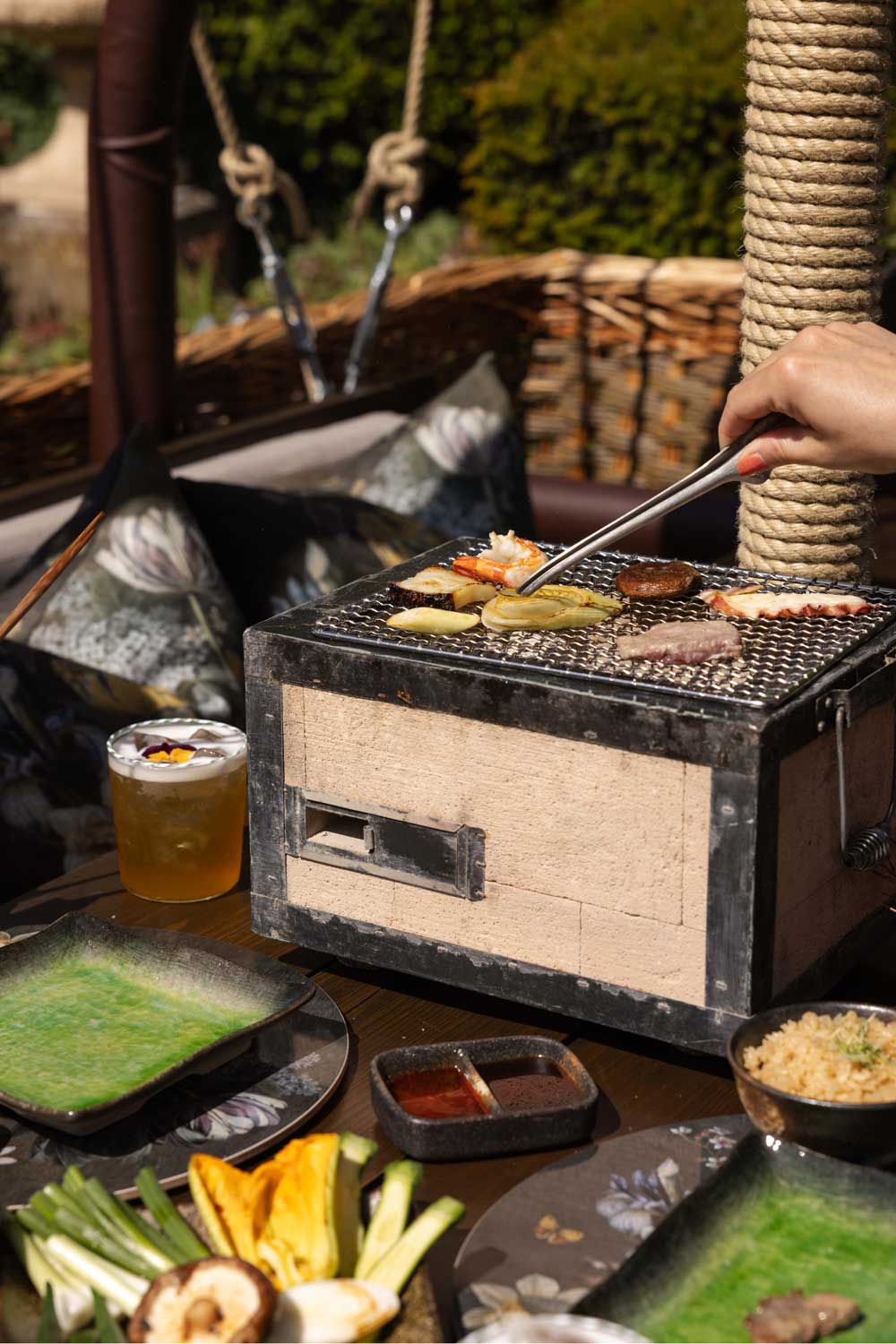 Yakiniku grill at Beaverbrook
