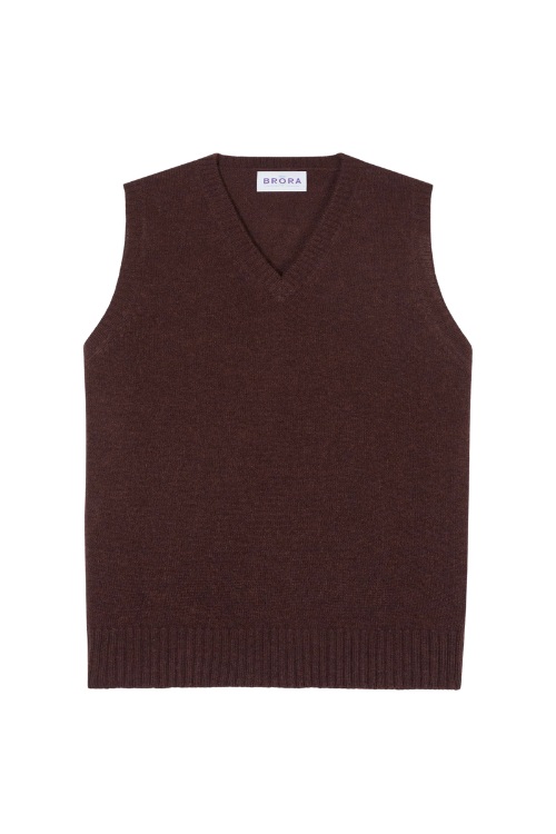 Brora Cashmere V Neck Tank