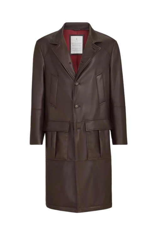 Brunello Cucinelli Nappa Leather Overcoat