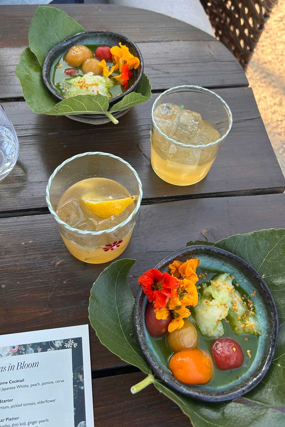 Starter at Beaverbrook's hot air balloon dining (c) Ellie Smith
