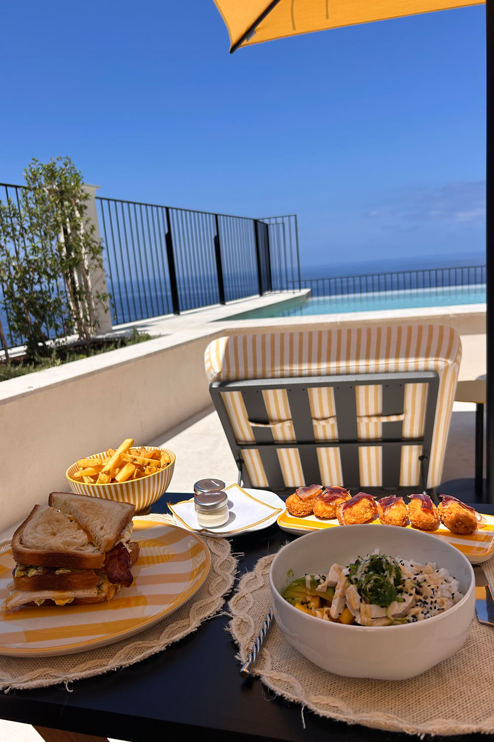 Lunch by the pool at Gran Hotel Margalida, Mallorca