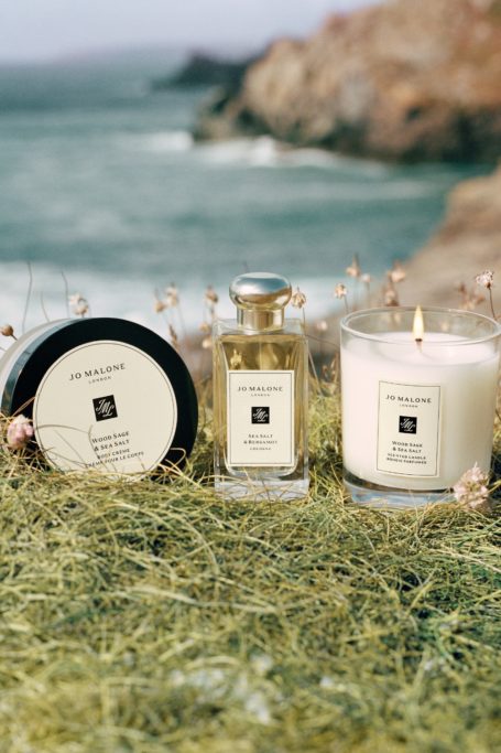 Jo Malone London Sea Salt & Bergamot cologne, Wood Sage & Sea Salt candle and cream