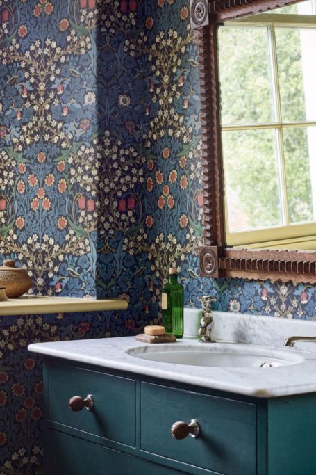 Morris & Co. Blackthorn Indigo Wallpaper