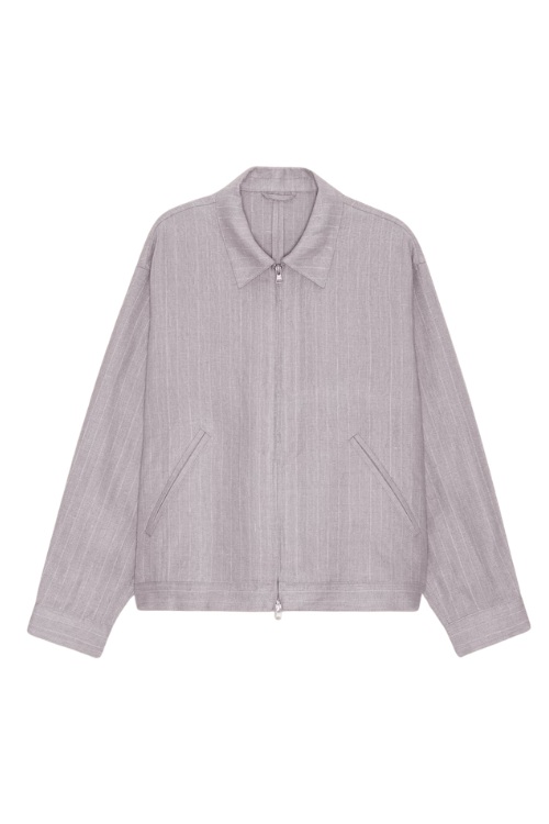 NN07 Petrus Pinstriped Linen Overshirt