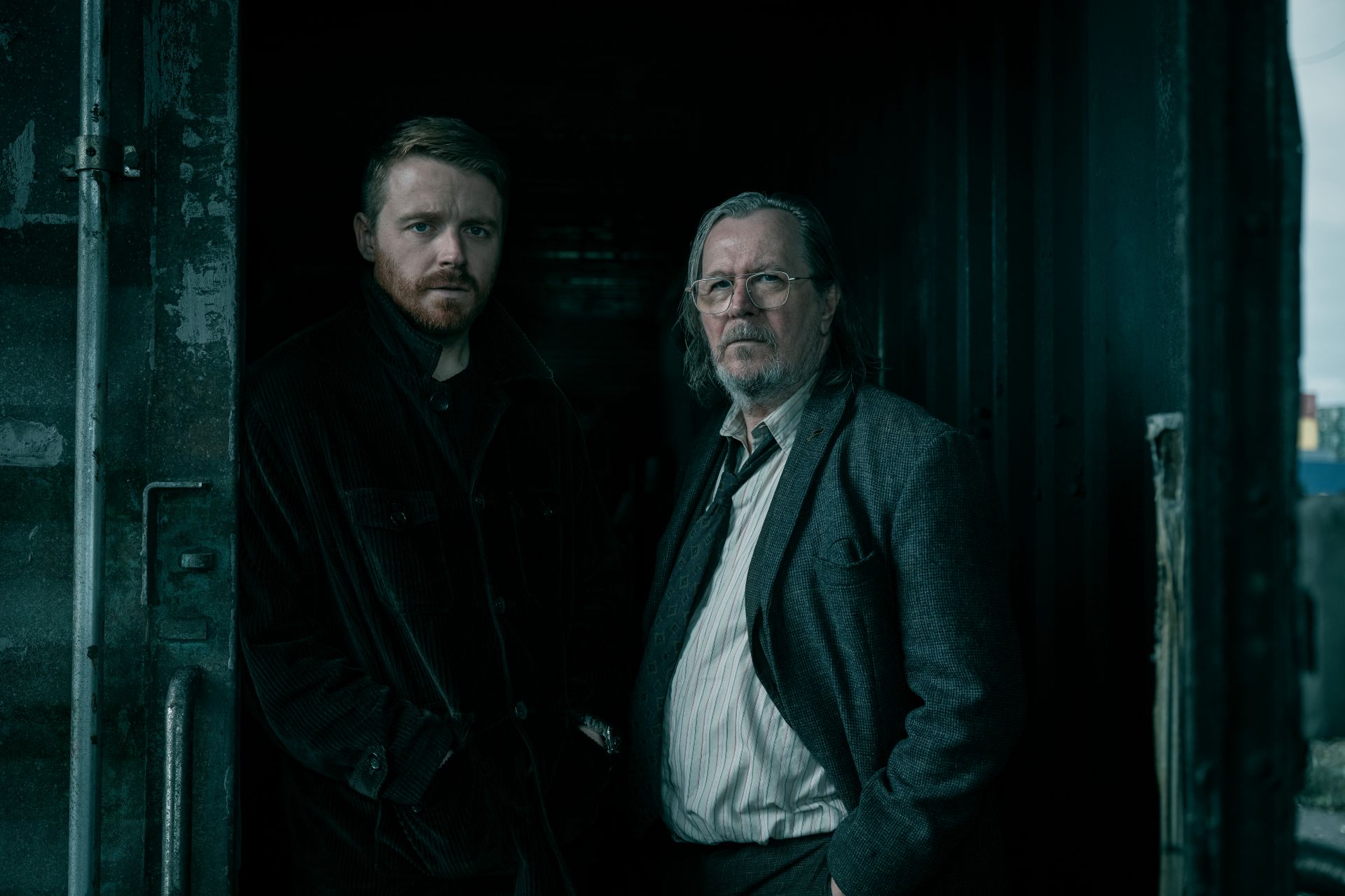 Jack Lowden & Gary Oldman in Slow Horses