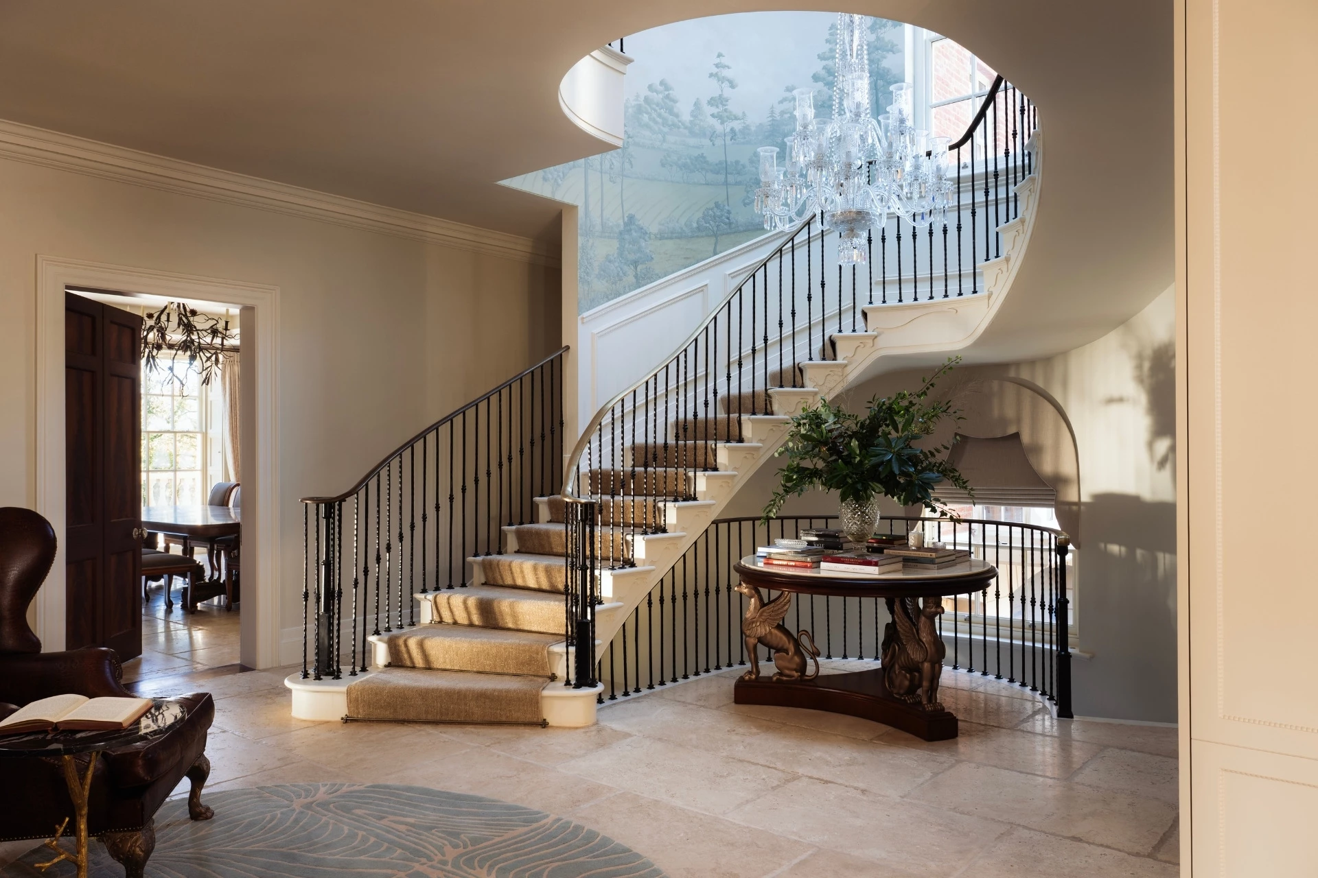 Entrance staircase designed by Ward & Co