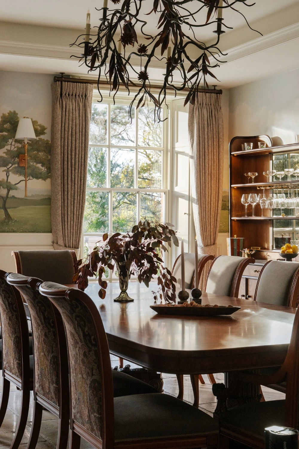 Inside A Country House With Hand-Painted Murals & Its Own Pub
