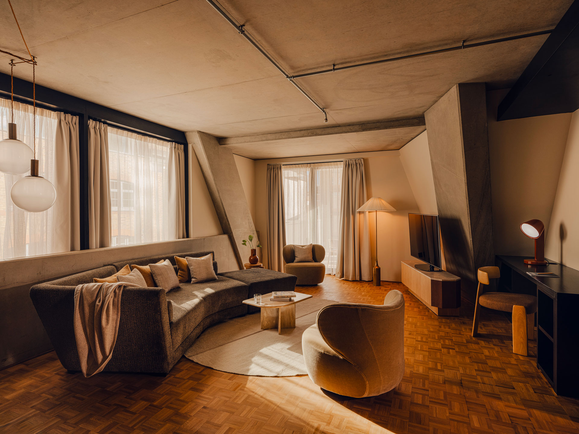 Aethos London interiors of a suite