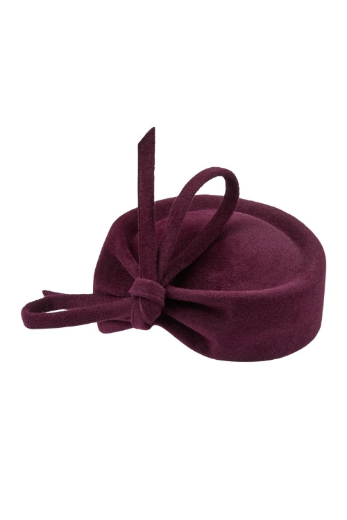 Lock & Co Mayfair Velour Felt Mulberry Pillbox Hat